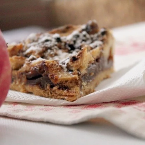 Μηλόπιτα σκεπαστή με τραγανές λωρίδες ζύμης