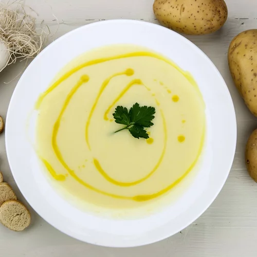 Συνταγή για πατατόσουπα βελουτέ με γιαούρτι