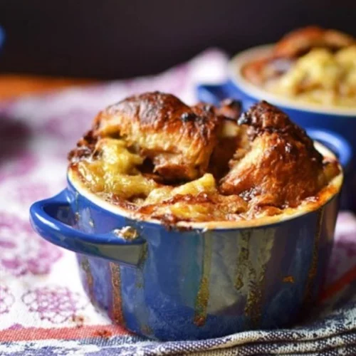 Πουτίγκα με πραλίνα φουντουκιού και μπανάνα