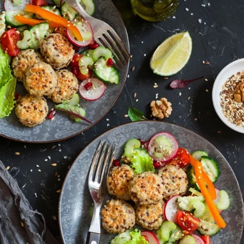 Vegan κεφτεδάκια με φακές και πλιγούρι για φυτική πρωτεΐνη και χωρίς τηγάνισμα