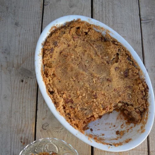 Εύκολη συνταγή για απλ κραμπλ ή αλλιώς τριφτή μηλόπιτα