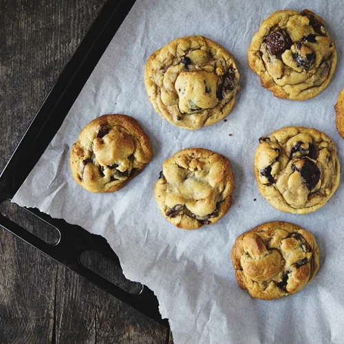 Cookies με σοκολάτα και κολοκυθάκια