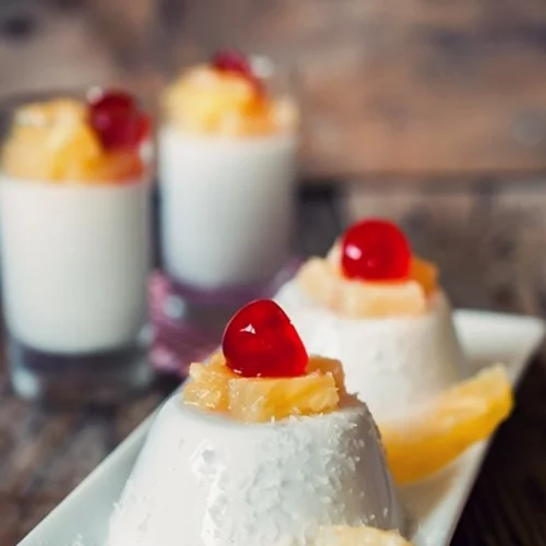 Συνταγή για πανακότα με καρύδα σαν Pina Colada