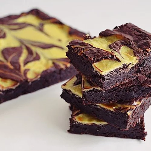 Συνταγή για brownies | Swirl brownies με κρέμα τυριού