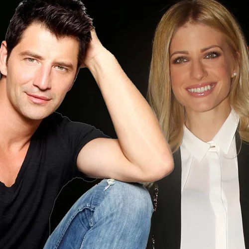 Ο Σάκης Ρουβάς και η Ευαγγελία Αραβανή στην παρουσίαση του «X-Factor»