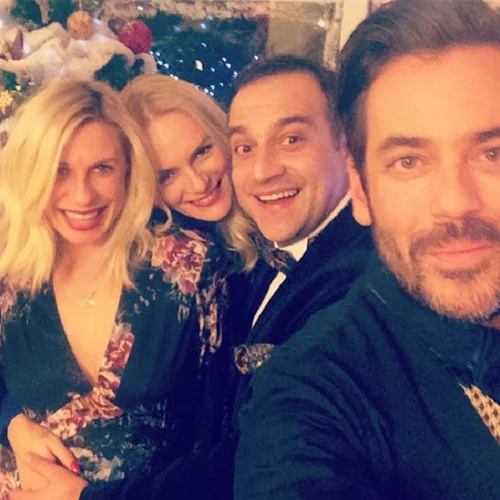 Κατερίνα Καραβάτου - Κρατερός Κατσούλης: Το πρωτοχρονιάτικο ρεβεγιόν τους