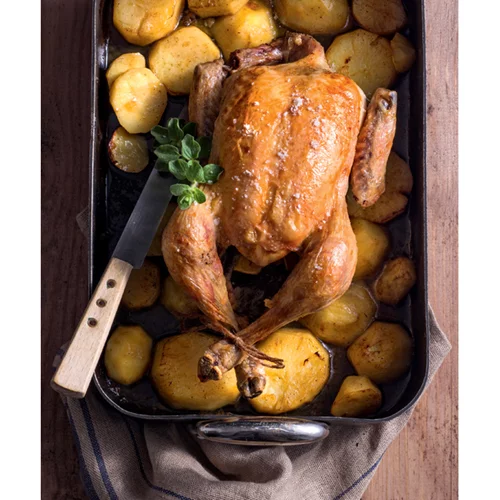 Κοτόπουλο φούρνου λεμονάτο με πατάτες από την Αργυρώ Μπαρμπαρίγου