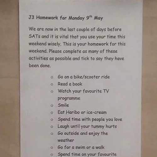 To homework που έγινε viral