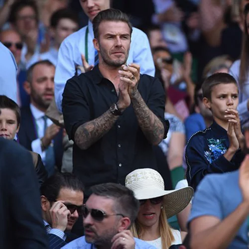David Beckham: Στο Wimbledon με τους γιους του Romeo και Cruz