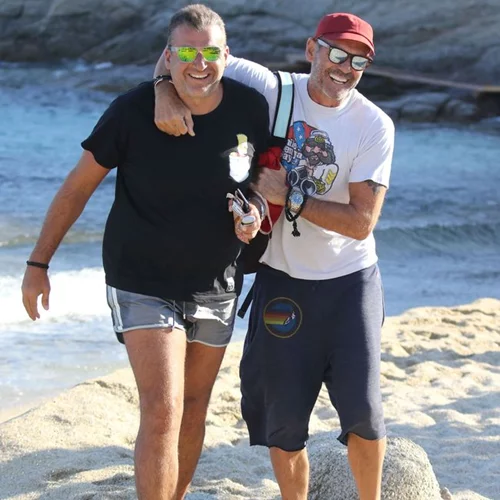 Γιώργος Λιάγκας - Πέτρος Κωστόπουλος: Η συνάντησή τους στη Μύκονο