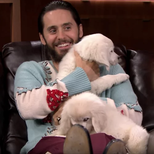 Jared Leto: Αγκαλιά με κουτάβια στον Jimmy Fallon (βίντεο)