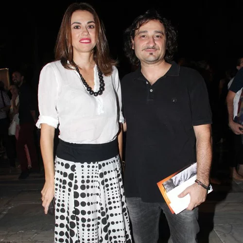 Βασίλης Χαραλαμπόπουλος: Σπάνια βραδινή έξοδος με τη σύζυγό του