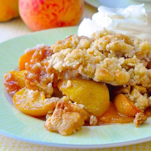 Crumble ροδάκινο: Το τέλειο απογευματινό γλυκό