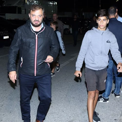 Χρήστος Φερεντίνος: Στο γήπεδο με τους γιούς του!