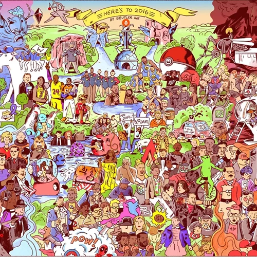 Οι σπουδαιότερες στιγμές του 2016 σε ένα μοναδικό σκίτσο