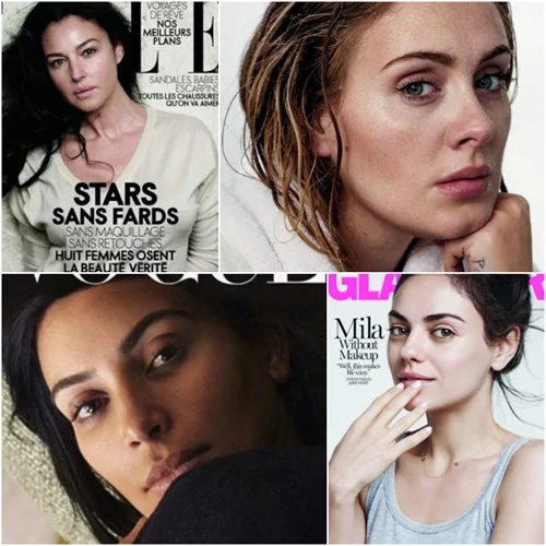 Διάσημες stars που έχουν ποζάρει χωρίς ίχνος μακιγιάζ για εξώφυλλα