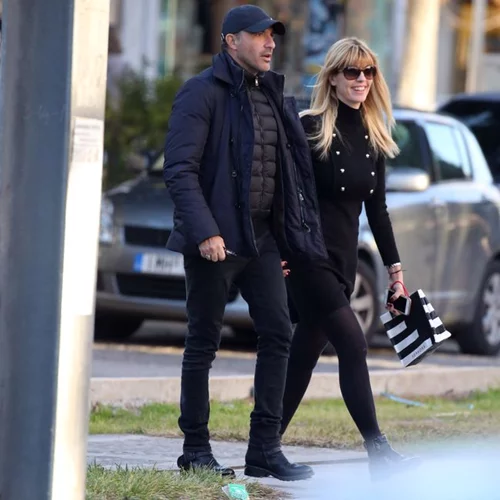 Νίκος Αλιάγας - Τίνα Γρηγορίου: Βόλτα στην Γλυφάδα για το ζευγάρι