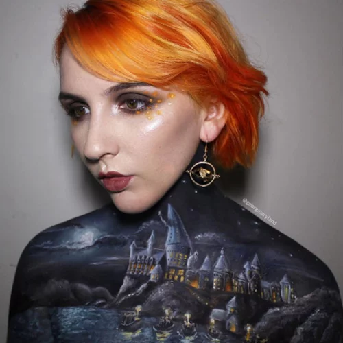 Η Makeup Artist που ζωγράφισε το Hogwarts στο σώμα της