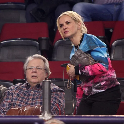 Μαρία Μπεκατώρου: Στο γήπεδο με τον σύζυγό της