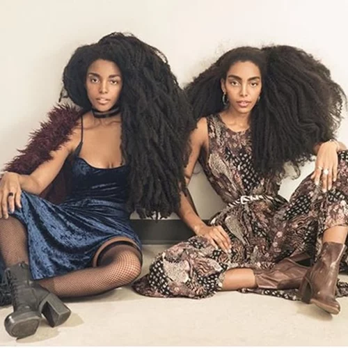 Οι πανομοιότυπες δίδυμες που έγιναν διάσημες χάρη στα περίεργα μαλλιά τους