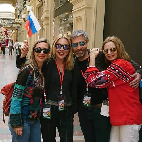 Θοδωρής Αθερίδης - Σμαράγδα Καρύδη: Οι φωτογραφίες από το ξεχωριστό ταξίδι τους στην Μόσχα