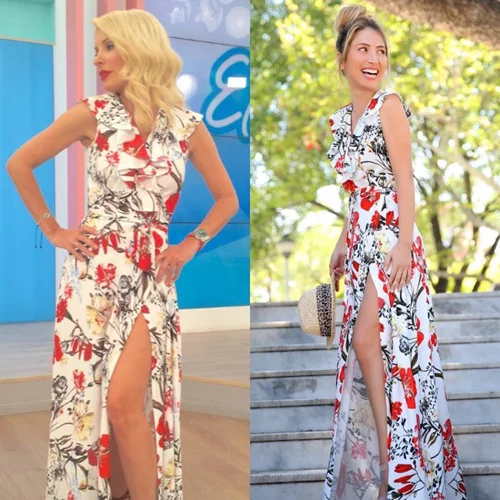 Ελένη Μενεγάκη - Μαρία Ηλιάκη: Με το ίδιο φόρεμα! Ποια το φόρεσε καλύτερα;