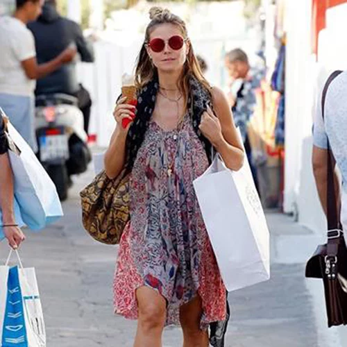 Heidi Klum: Στη Μύκονο με το σύντροφο της (βίντεο)