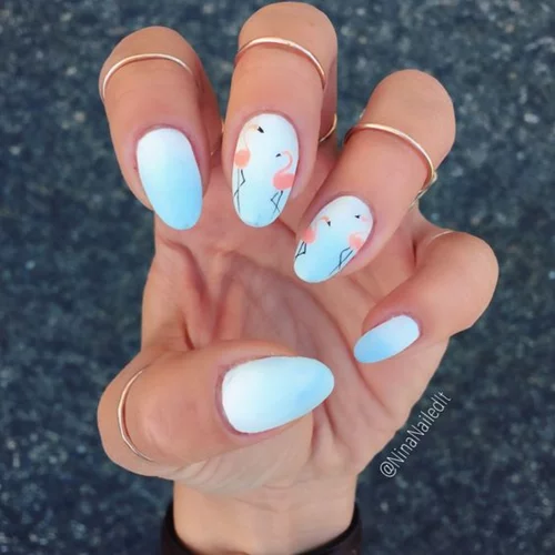 Flamingo nails: Η υστερία με τα φλαμίνγκο τώρα και στα νύχια σου