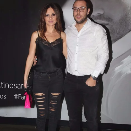 Ελένη Καρποντίνη - Βασίλης Λιάτσος: Βραδινή έξοδος για το ερωτευμένο ζευγάρι