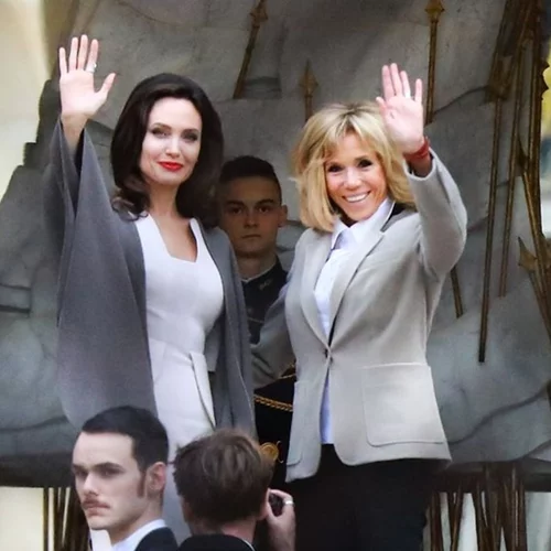 Όταν η Angelina Jolie συνάντησε τη Brigitte Macron