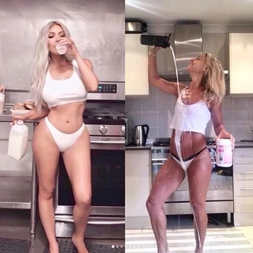 Μαμάδες ποζάρουν ημίγυμνες σαν την Kim Kardashian