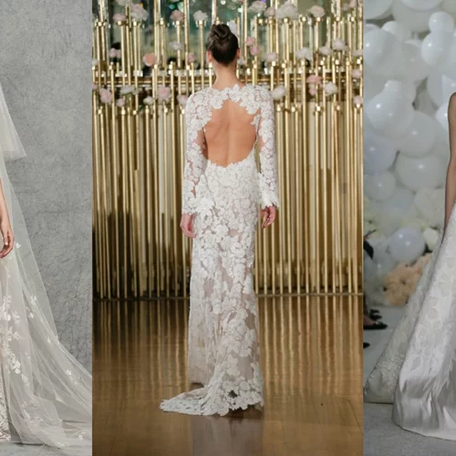 Διαφάνειες, λάμψη και τολμηρά ντεκολτέ | Αυτά είναι τα πιο σέξι trends στα νυφικά του 2018!