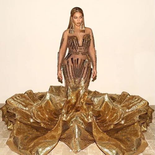 Beyonce | Όλες οι λεπτομέρειες πίσω από το ολόχρυσο φόρεμά της