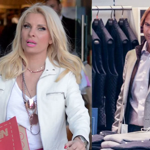 Ελένη Μενεγάκη & Μάκης Παντζόπουλος | Κοινή δημόσια εμφάνιση για shopping