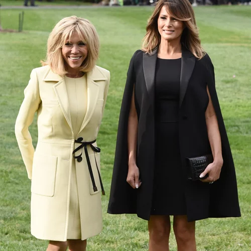 Melania Trump – Brigitte Macron | Τι επέλεξαν να φορέσουν στην πρώτη κοινή εμφάνισή τους;