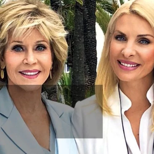 Ελένη Μενεγάκη | Η πρώτη φωτογραφία με την Jane Fonda