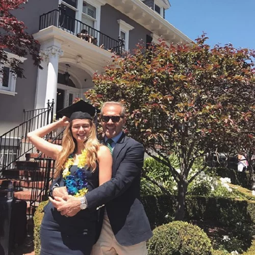 Πέτρος Κωστόπουλος | Στην αποφοίτηση της κόρης του στην Αμερική