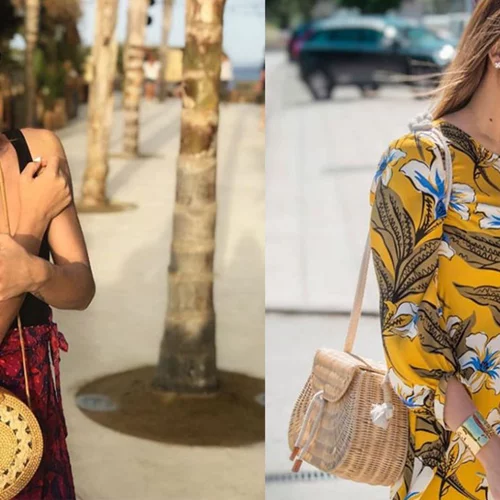 Πώς να συνδυάσεις την ψάθινη τσάντα σύμφωνα με τις Ελληνίδες celebrities