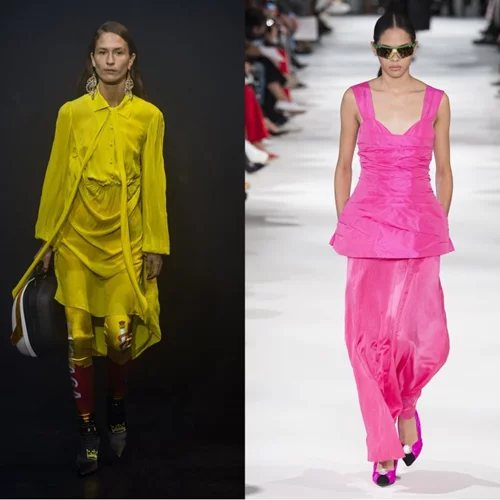 Αυτή τη σεζόν συνδύασε έντονα χρώματα χωρίς δεύτερη σκέψη