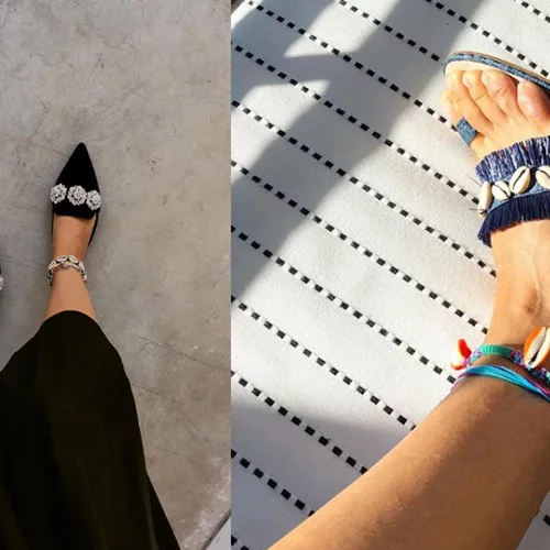 Βραχιόλια ποδιού με κοχύλια | Δες πώς τα φορούν τα κορίτσια της μόδας