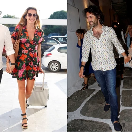 Επώνυμα ζευγάρια στα σοκάκια και τις παραλίες της Μυκόνου