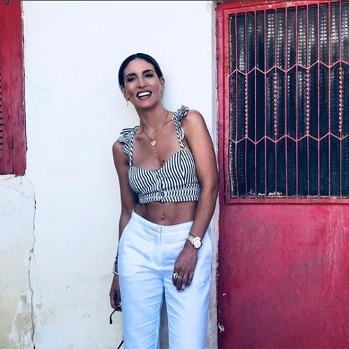 Αθηνά Οικονομάκου | Στη Μύκονο με τη μία από τις 3 νονές του Μάξιμου