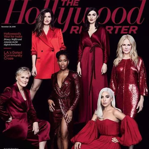 Το εορταστικό #Metoo εξώφυλλο του Hollywood Reporter ντύθηκε στα κόκκινα!