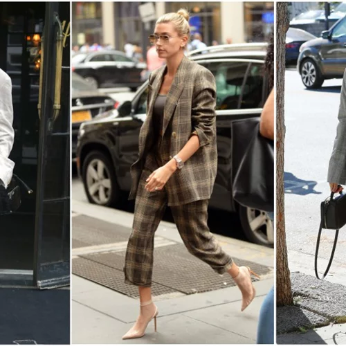 Πώς να φορέσω το μπλέιζερ τώρα; 7 ιδέες από τη Hailey Baldwin - Bieber