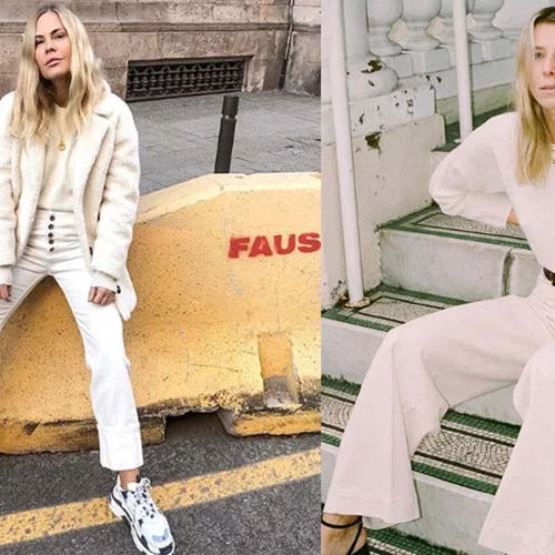 Winter whites | Οι street style stars φορούν το λευκό και το χειμώνα