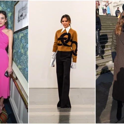 To πιο λαμπερό front row στο fashion show της Victoria Beckham