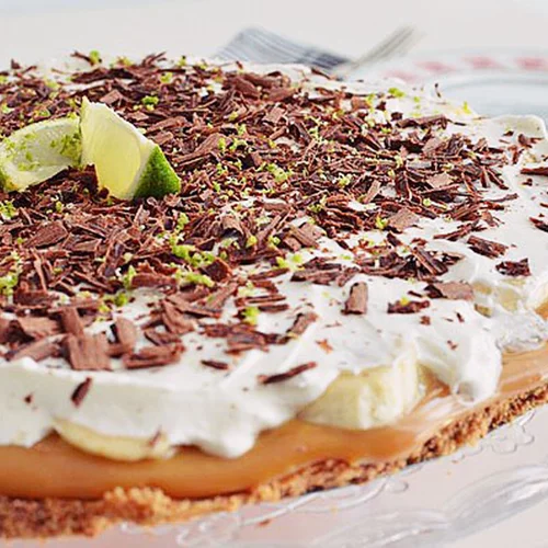 Μπανόφι με έτοιμο καραμελωμένο ζαχαρούχο και λάιμ