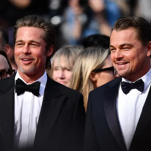 Brad Pitt και Leonardo DiCaprio στο κόκκινο χαλί των Καννών