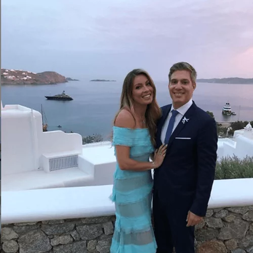 Μαριέττα Χρουσαλά – Λέων Πατίτσας | Βάφτισαν το γιο τους στη Μύκονο