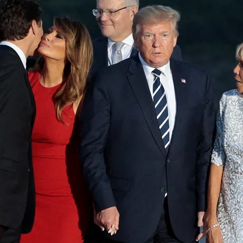 #MelaniaLovesTrudeau | Χαμός στο Twitter με τις φωτογραφίες της Melania Trump και του Justin Trudeau